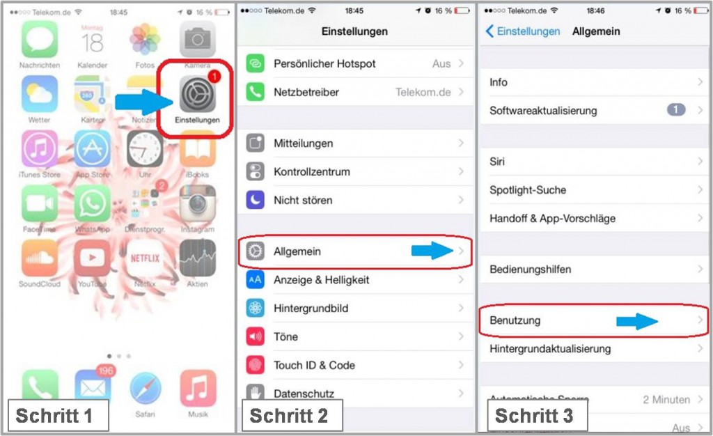 iPhone Systemspeicher