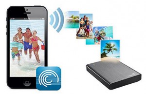 Seagate Wireless Plus WLAN Festplatte Datenübertragung iPhone